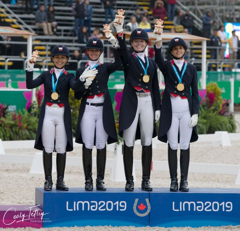 Canadian Dressage Team Takes Gold at Lima 2019 Pan Am Games and Punches Ticket to Tokyo